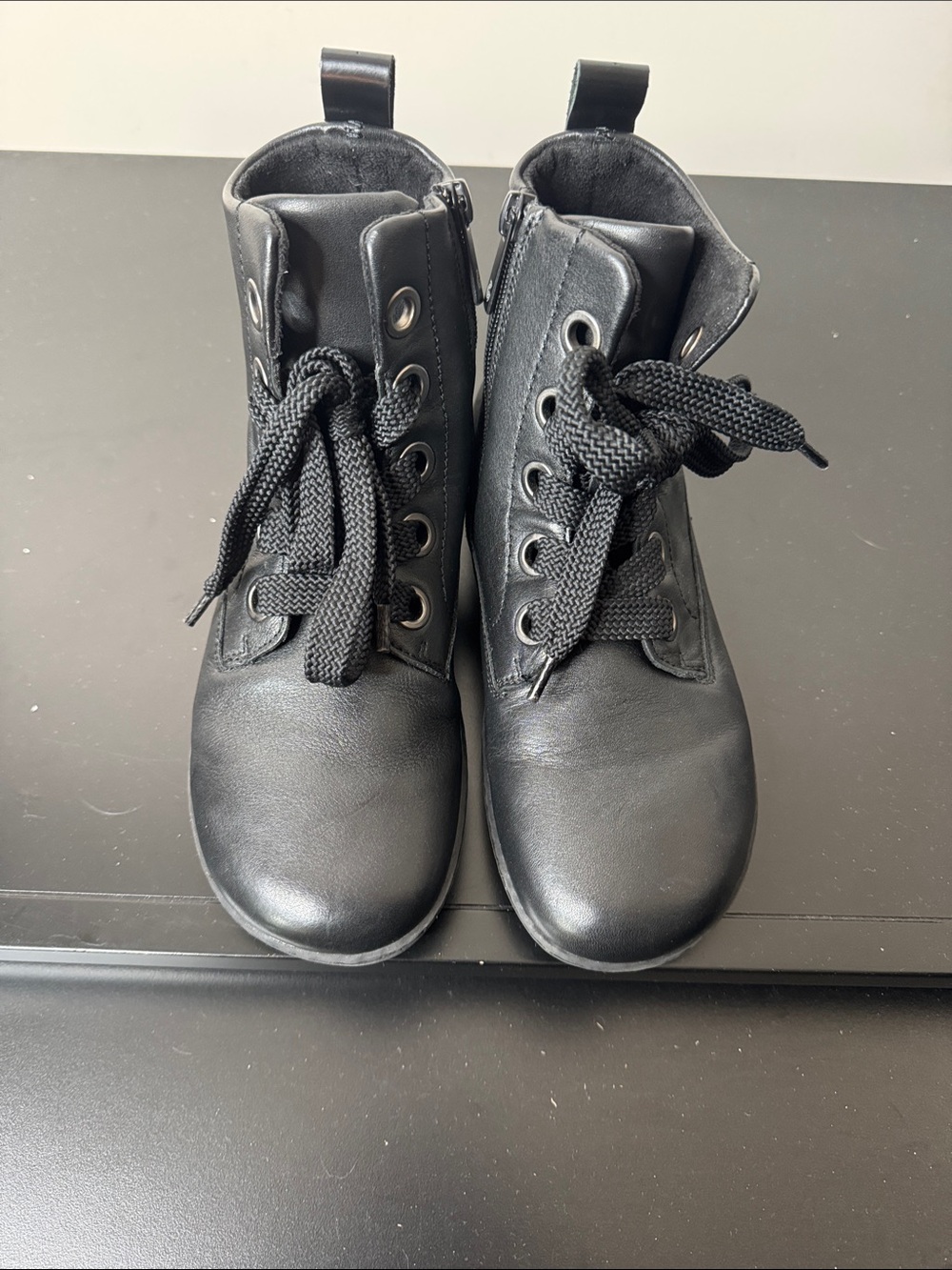 Women's Black Ankle Booties - Classic Lace-Up Comfort